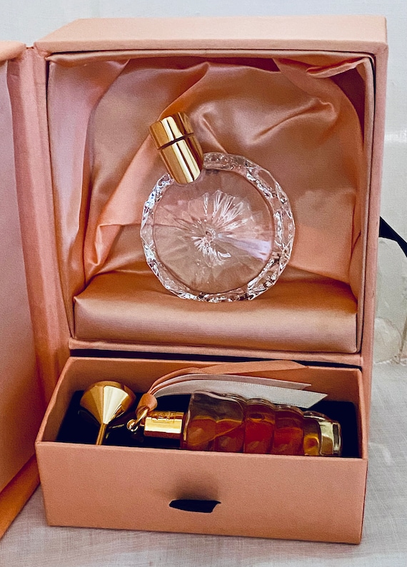 Lancôme, Lancome, Trésor, Treasure, Coffret Set, 2 x 15 ml. Flacons, One With Parfum Extrait, One 'Jewel' by Baccarat, 1952, 1995, Paris,