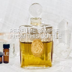 SAMPLE .. Houbigant, La Rose France, 'French Rose', DECANTED SAMPLE from Flacon, Parfum Extrait, 1911, Paris, France ..