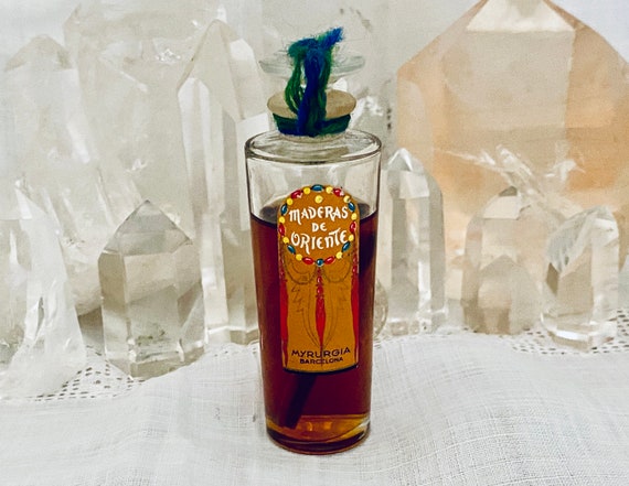 Myrurgia Maderas de Oriente, 'Oriental Woods', Mysore Sandalwood, 25 ml. or 0.87 oz. Flacon, Parfum Extrait, Julien Viard, 1918, 1940, Spain