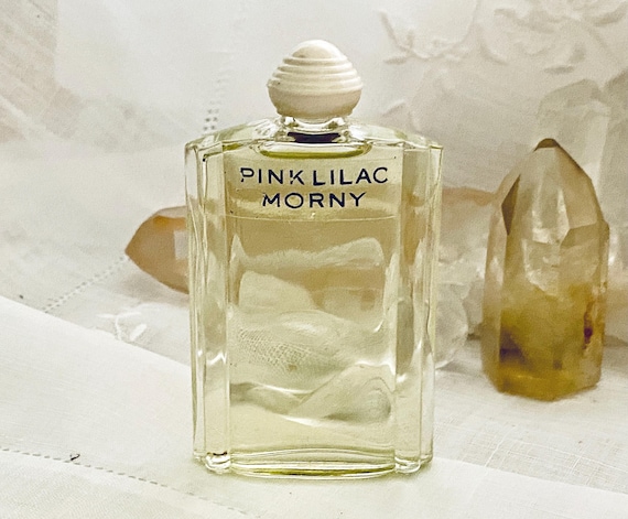 Morny, Pink Lilac, 44 ml. or 1.5 oz. Flacon, Parfum Extrait, 1932, London, England ..