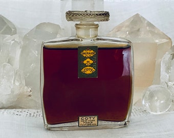 Coty, Emeraude, 'Emerald', 48 ml. or 1.6 oz. Flacon, Parfum Extrait, Lalique, 1921, Paris, France