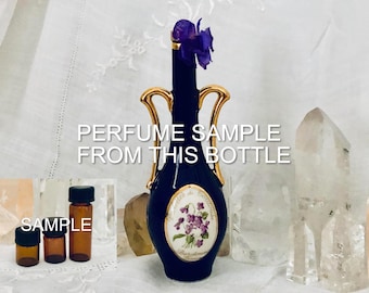 Vintage Violettes De Toulouse Perfume Bottle Berdoues France With