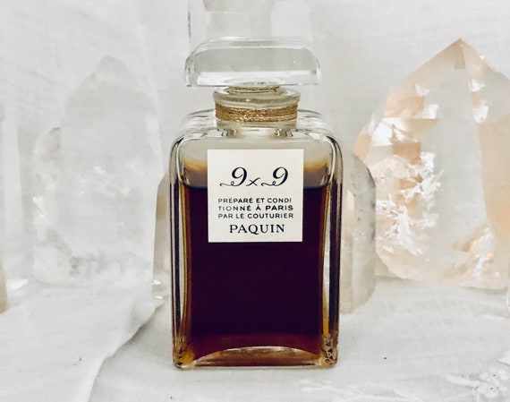 Jeanne Paquin, 9 x 9, 45 ml. or 1.5 oz. Flacon, Parfum Extrait, 1939, Baccarat, Paris, France ..