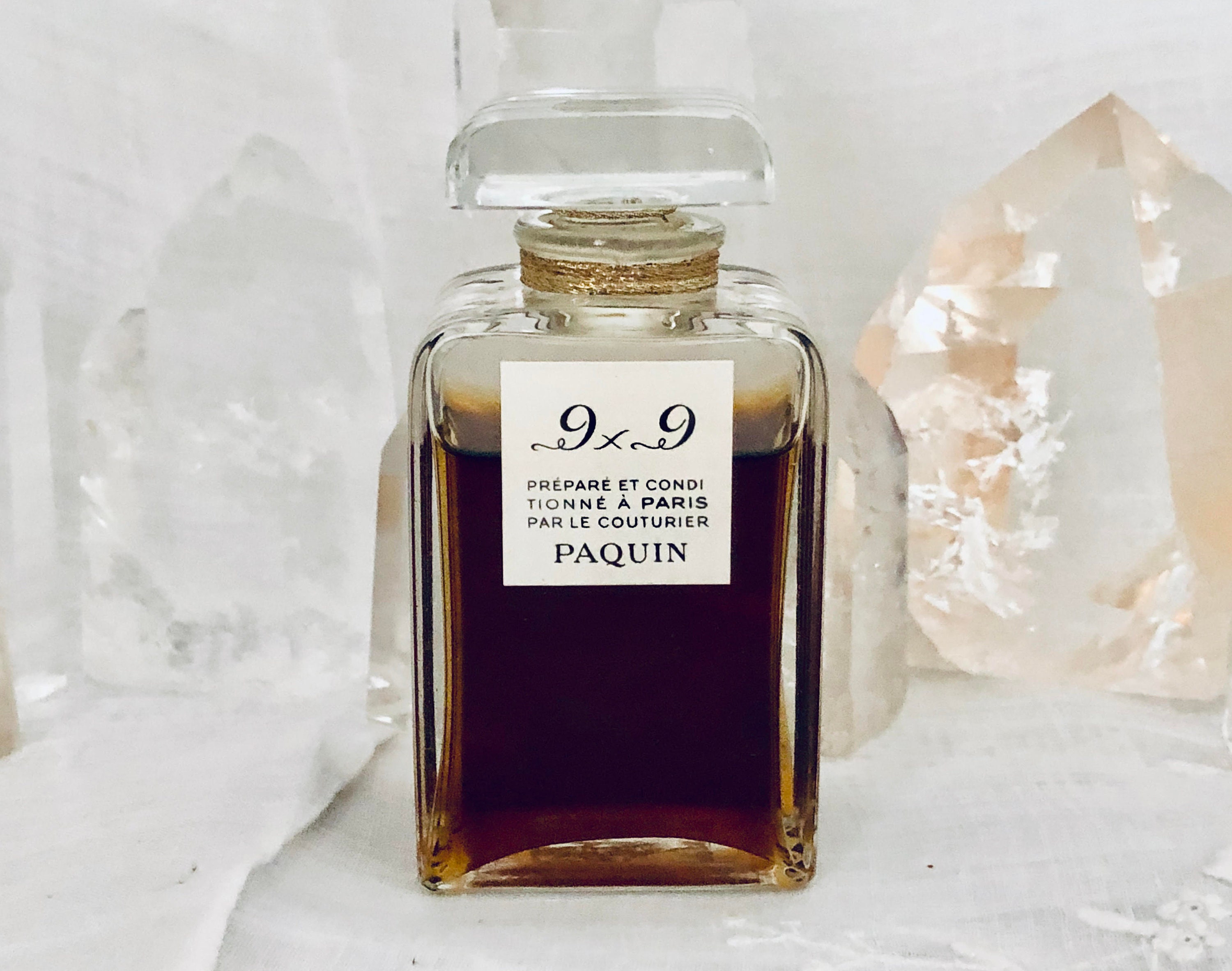 Jeanne Paquin 9 X 9 45 Ml. or 1.5 Oz. Flacon Parfum 