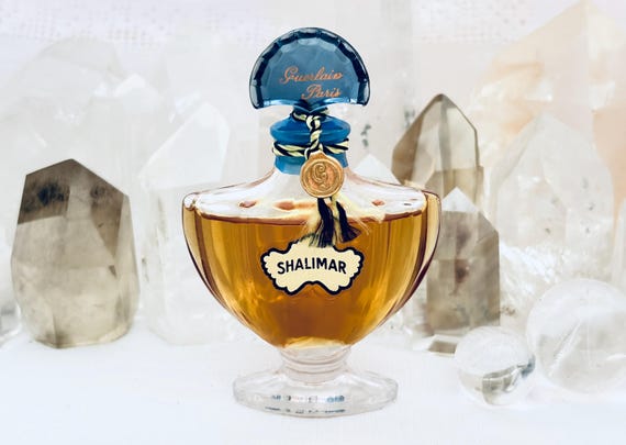 Guerlain, Shalimar, 10 ml. or 0.35 oz. Flacon, Parfum Extrait, Flacon Chauve Souris, 1927, 1970, Paris, France ..