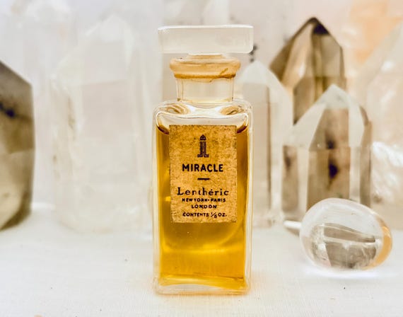 Lenthéric, Lentheric, Miracle, 5.91 ml. or 0.2 oz. Flacon, Parfum Extrait, 1924, 1950, Paris, France ..