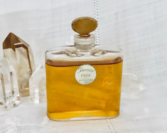 Houbigant, Premier Mai, 'The First of May', Lily of the Valley, 30 ml. or 1 oz. Flacon, Parfum Extrait, 1908, Paris, France ..