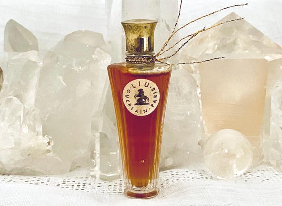 Guerlain, Liu, 7.5 ml. or 0.25 oz. Flacon, Parfum Extrait, Flacon Parapluie, 1938, 1955, Paris, France ..