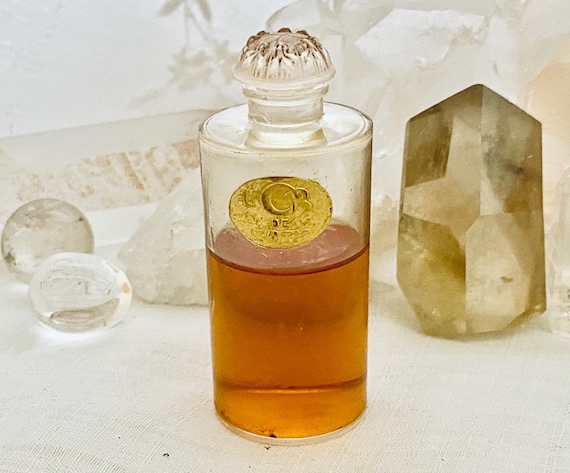 Coty, L'Or, 'Gold', 25 ml. or 0.87 oz. Flacon, Parfum Extrait, Lalique, 1913, 1930, Paris, France ..