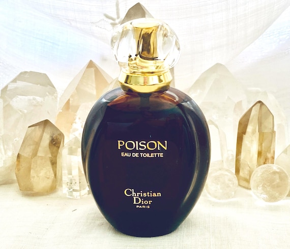Christian Dior, Poison, 100 ml. or 3.3 oz. flacon, Eau de Toilette, 1985, Paris, France ..