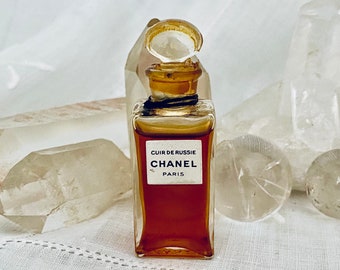 Chanel, Cuir de Russie, 'Russian Leather', 7.5 ml. or 0.25 oz. Flacon, Parfum Extrait, 1924, 1935, Paris, France ..