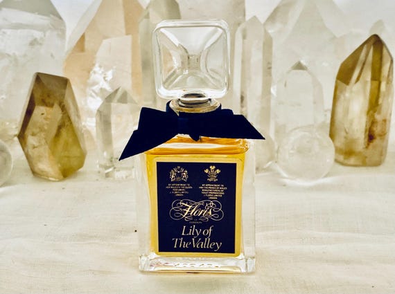 Floris, Lily of the Valley, 15 ml. or 0.5  oz. Flacon, Parfum Extrait, 1847, 1960, London, England ..