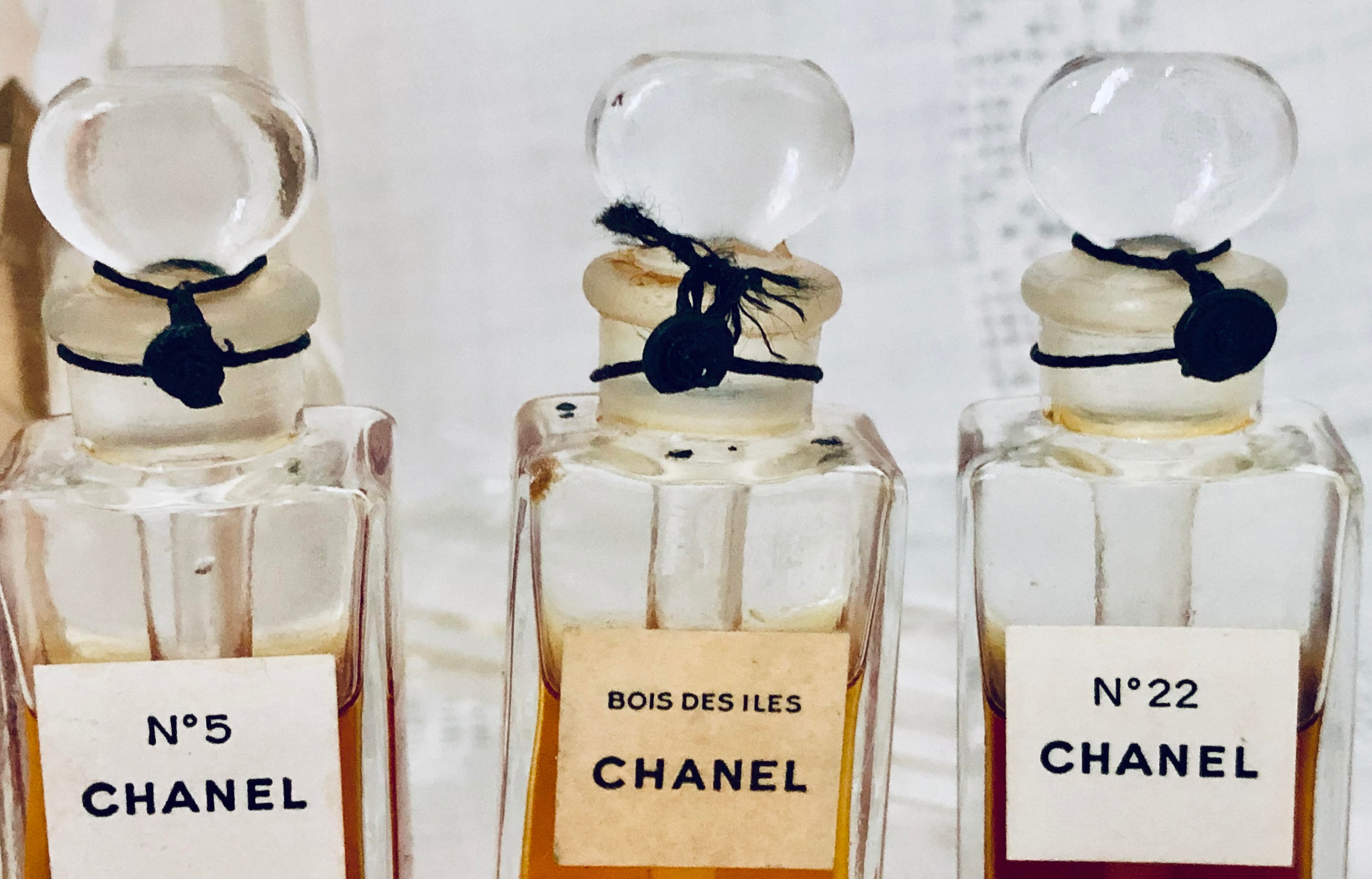 3) Assorted Chanel Groupings Of Perfume Bottles Auction