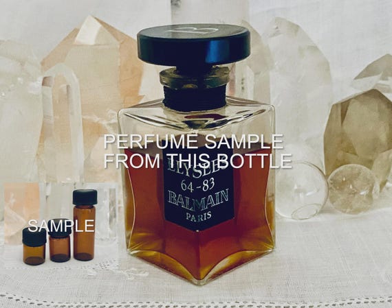 SAMPLE ..  Pierre Balmain, Élysées 64-83, DECANTED SAMPLE from Flacon, Parfum Extrait, 1937, 1946, Paris, France ..