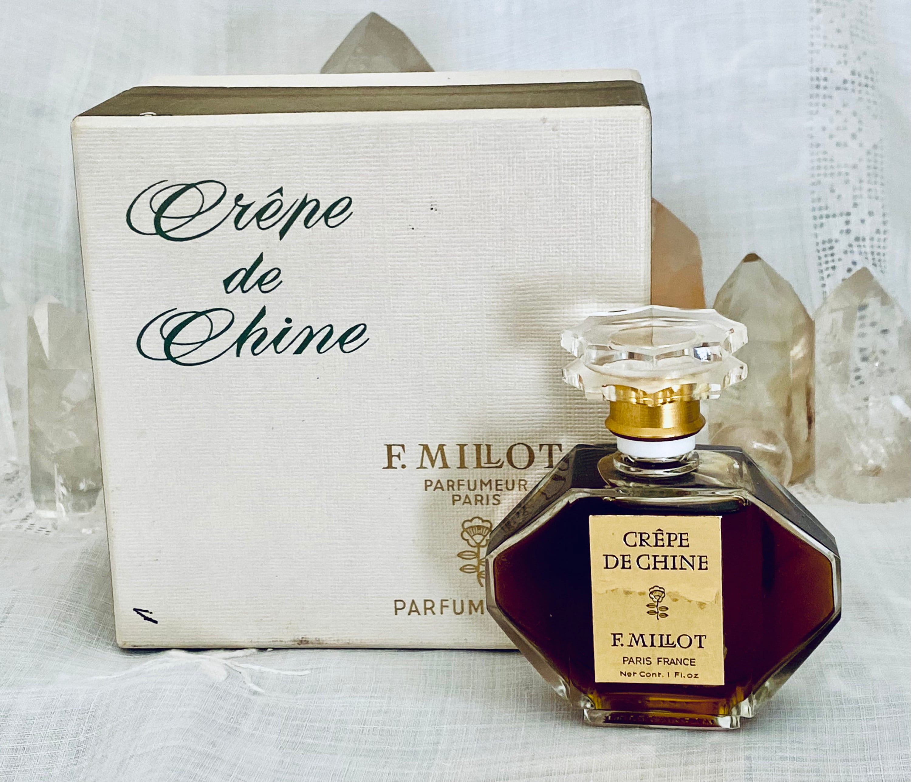 F. MILLOT CRÊPE DE CHINE 1oz 30ml F. Millot, Crêpe De Chine, 'chinese Silk', 30 Ml. or 1 Oz. Flacon