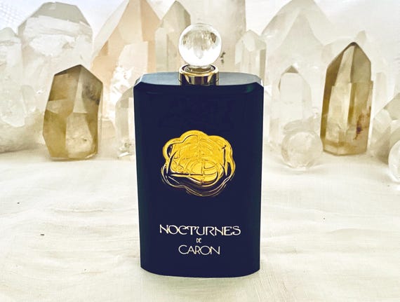 Caron, Nocturnes, 'Of the Night', 15 ml. or 0.5 oz. Flacon, Parfum Extrait, 1981, Paris, France ..