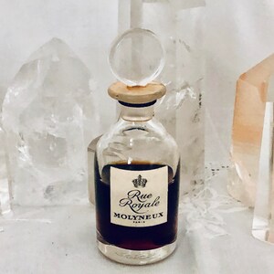 Molyneux, Rue Royale, &#39;Royal Road&#39;, 30 ml. or 1 oz. Flacon, Parfum Extrait, 1938, Baccarat, Paris, France ..