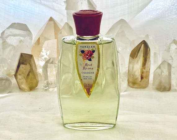 Yardley of London, Red Roses, 60 ml. or 2 oz. Flacon, Eau de Cologne, 1913, 1975, London, England, UK ..