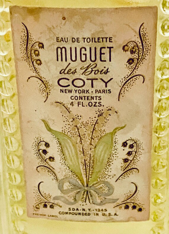 Coty, Muguet Des Bois, Lily of the Valley, 120 Ml. or 4 Oz. Flacon