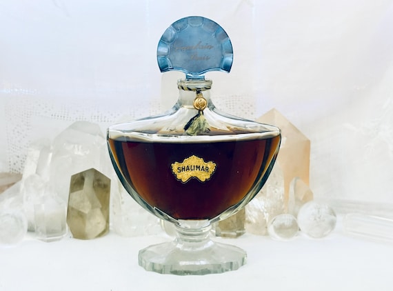 Guerlain, Shalimar, 80 ml. or 2.81 oz. Flacon, Parfum Extrait, Flacon Chauvre Souris, Presentation Avion, 1923, 1960, Paris, France ..