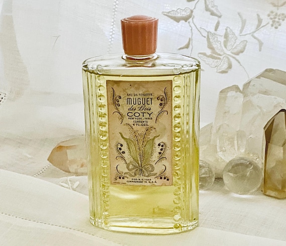 Coty, Muguet des Bois, Lily of the Valley, 120 ml. or 4 oz. Flacon, Eau de Toilette, 1941, 1960, Paris, France ..