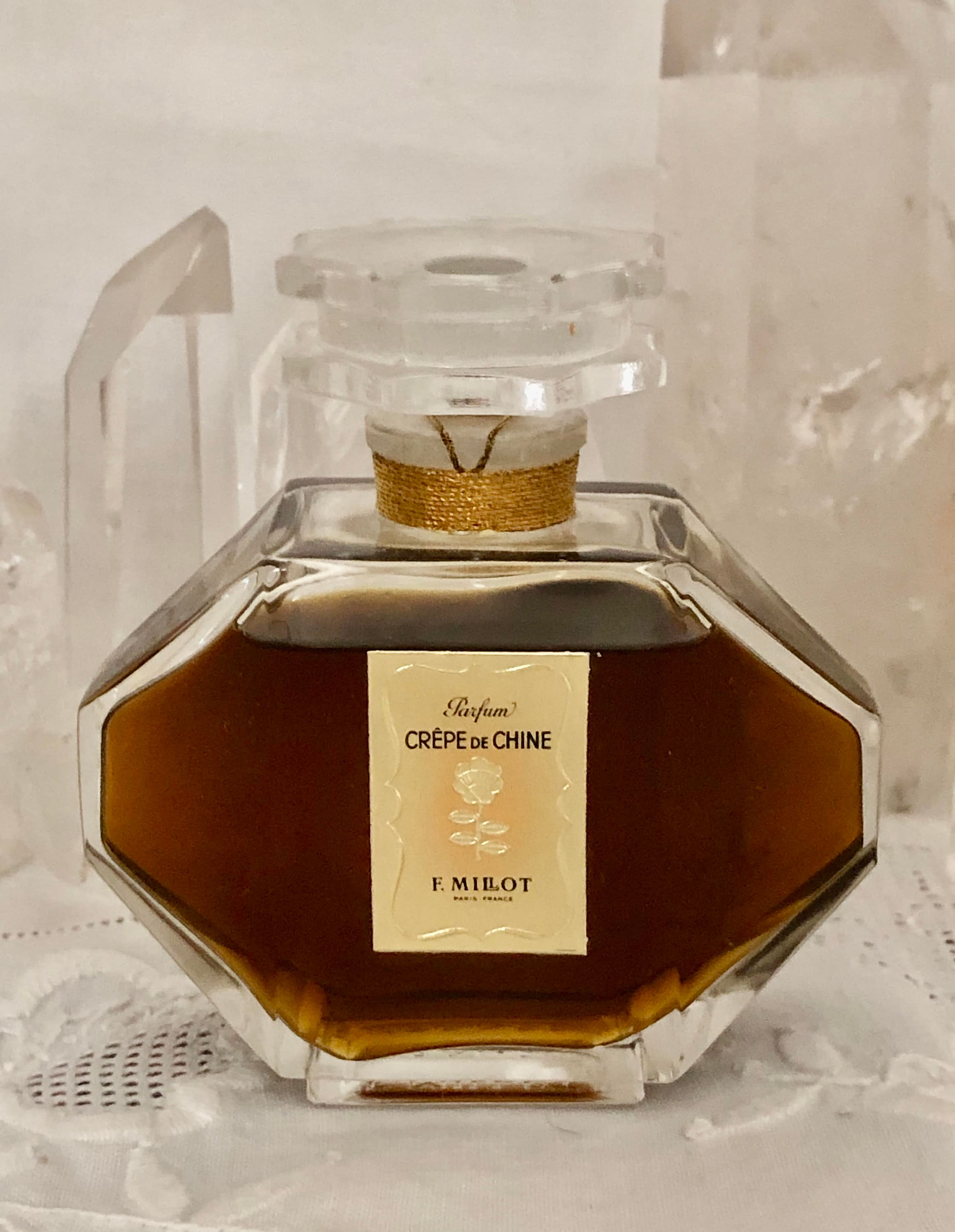 【希少・ヴィンテージ】F.MILLOT クレープドゥシーヌ 香水 1/2oz F. Millot, Crêpe De Chine, 'chinese Silk', 60 Ml. or 2 Oz