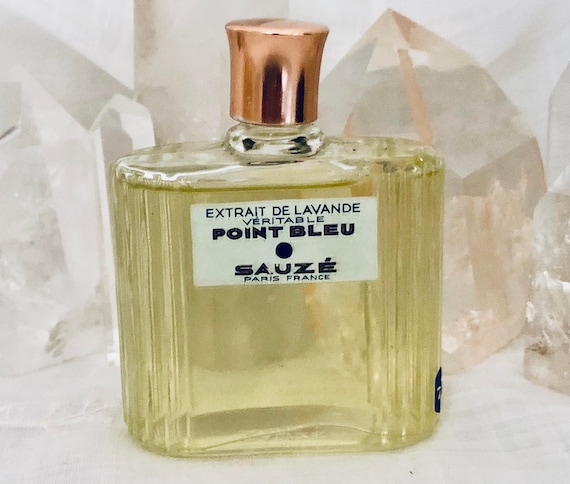 Sauzé Frères, Sauze Brothers, Point Blue, Extrait de Lavande Veritable, True Lavender, 60 ml. or 2 oz. Flacon, Parfum de Toilette, 1920,