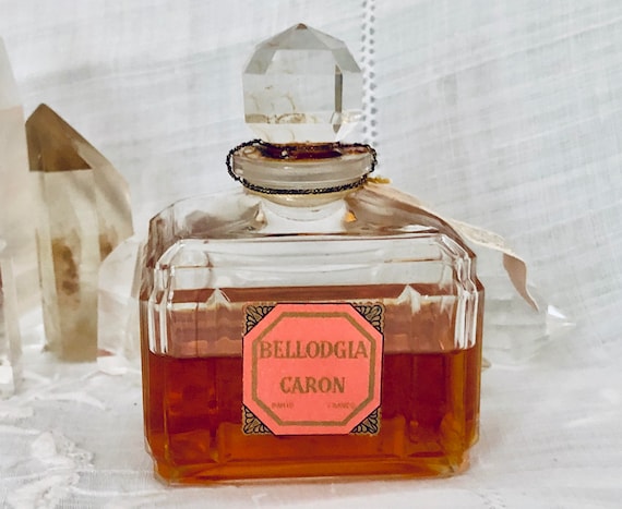 Caron, Bellodgia, Carnation, 60 ml. or 2 oz. Flacon, Pure Parfum Extrait, Baccarat, 1933, Paris, France ..
