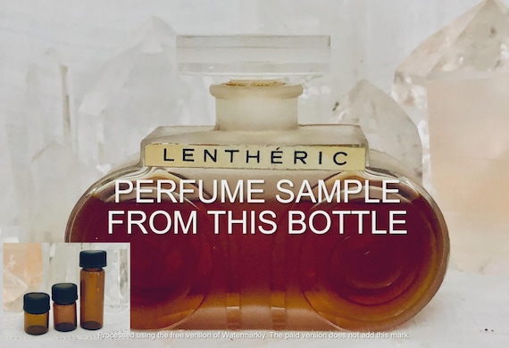 SAMPLE .. Lenthéric, Lentheric, Miracle, DECANTED SAMPLE from Flacon, Parfum Extrait, 1924, 1940, Paris, France ..