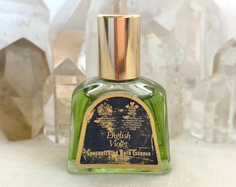 Floris, English Violet, 15 ml. or 0.5 oz. Flacon, Concentrated Bath Essence, 1919, 1960, London, England ..