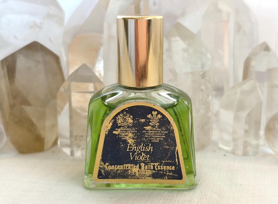 Floris, English Violet, 15 ml. or 0.5 oz. Flacon, Concentrated Bath Essence, 1919, 1960, London, England ..
