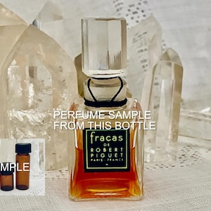 SAMPLE .. Robert Piguet, Fracas, DECANTED SAMPLE from Flacon, Pure Parfum Extrait, 1948, Paris, France ..