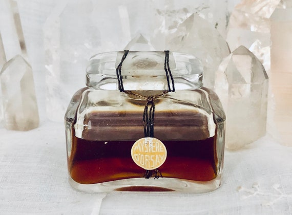 D'Orsay, Mystère, 'Mystery', Leather, 30 ml. or 1 oz. Flacon, Parfum Extrait, Baccarat, 1925, Paris, France ..