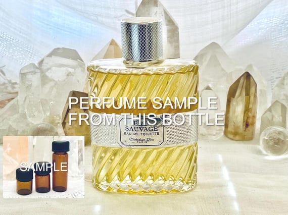 SAMPLE .. Christian Dior, Eau Sauvage, 'Wild Water', DECANTED SAMPLE from Flacon, Eau de Toilette, 1966, 1975, Paris, France ..