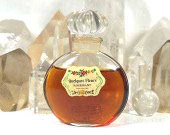 Houbigant, Quelques Fleurs, 'Some Flowers', 30 ml. or 1 oz. Flacon, Parfum Extrait, 1913, 1960, Paris, France ..
