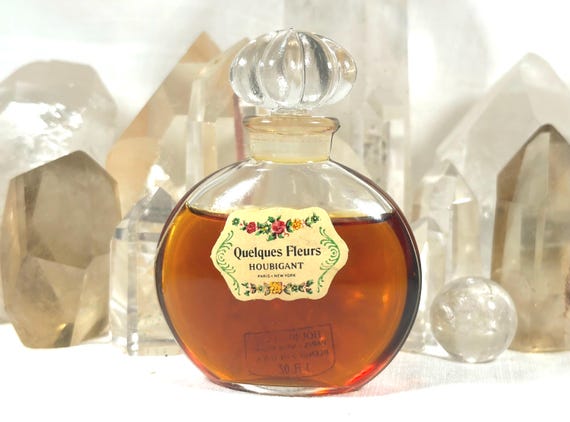 Houbigant, Quelques Fleurs, 'Some Flowers', 30 ml. or 1 oz. Flacon, Parfum Extrait, 1913, 1960, Paris, France ..
