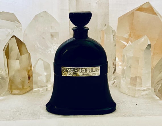 Molinard, Xmas Bells, Cloches de Noël, Noel, 30 ml. or 1 oz. Flacon, Parfum Extrait, 1926, 1940, Baccarat, Paris, France ..