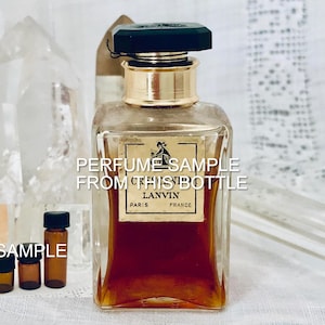 SAMPLE ..  Jeanne Lanvin, Crescendo, DECANTED SAMPLE From Flacon, Parfum Extrait, 1965, Paris, France ..
