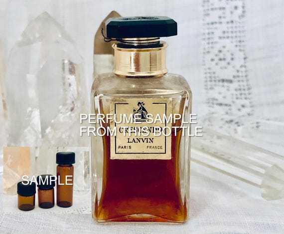 SAMPLE ..  Jeanne Lanvin, Crescendo, DECANTED SAMPLE From Flacon, Parfum Extrait, 1965, Paris, France ..