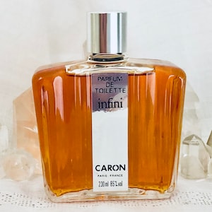 Caron, Infini, 230 ml. or 8 oz. Flacon, Parfum de Toilette, Toilet Water, 1912, 1955, Paris, France ..