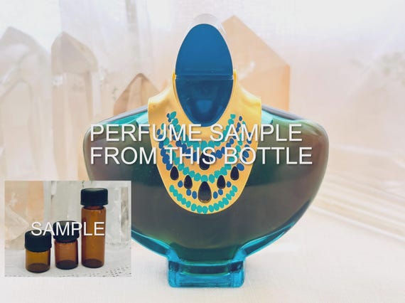 SAMPLE .. Mira Takla, 'Vallee des Rois', The Valley of the Kings, DECANTED SAMPLE from Flacon, Parfum Extrait, 1988, Luxor, Egypt, Paris,