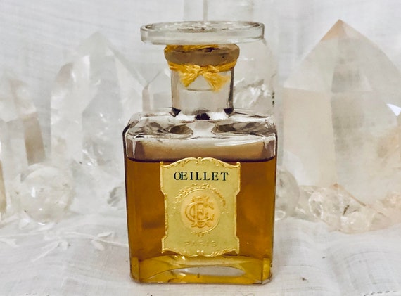 Corday, Œillet, Oeillet, 'Carnation', 30 ml. or 1 oz. Flacon, Parfum Extrait, 1925, Paris, France ..