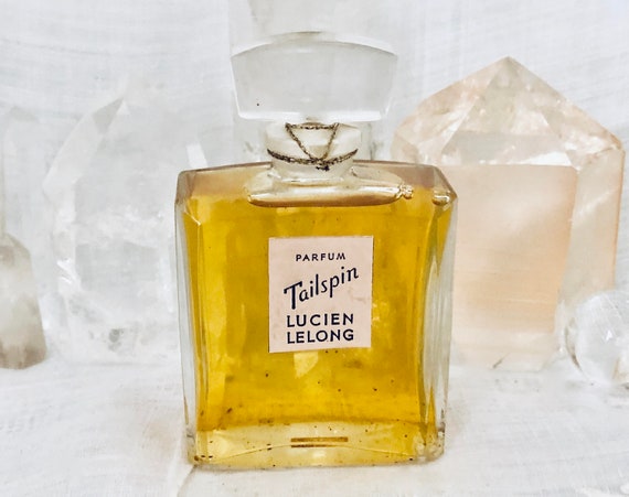 Lucien Lelong, Tailspin, 60 ml. or 2 oz. Flacon, Parfum Extrait, 1940, Paris, France ..