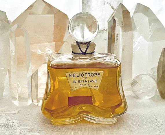Bienaimé, Bienaime, Héliotrope de Bienaimé, Heliotrope, 40 ml. or 1.4 oz. Flacon, Parfum Extrait, 1936, 1950, Paris, France ..