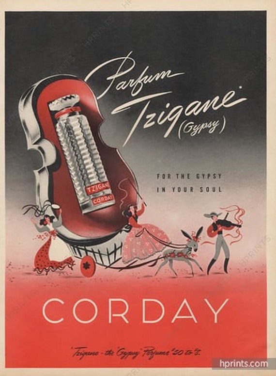 Corday Zigane 'gypsy' 60 Ml. or 2 Oz. Flacon Eau - Etsy Finland
