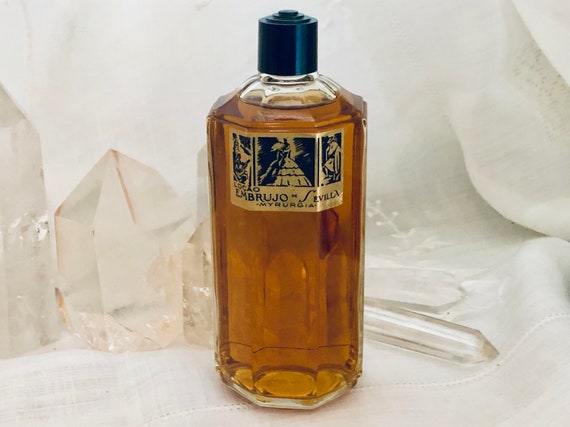 Myrurgia, Embrujo de Sevilla, 'Bewitching Seville', 500 ml. of 16.59 oz. Flacon, Loção, Lotion Tonique, 1933, 1950, Barcelona, Spain ..