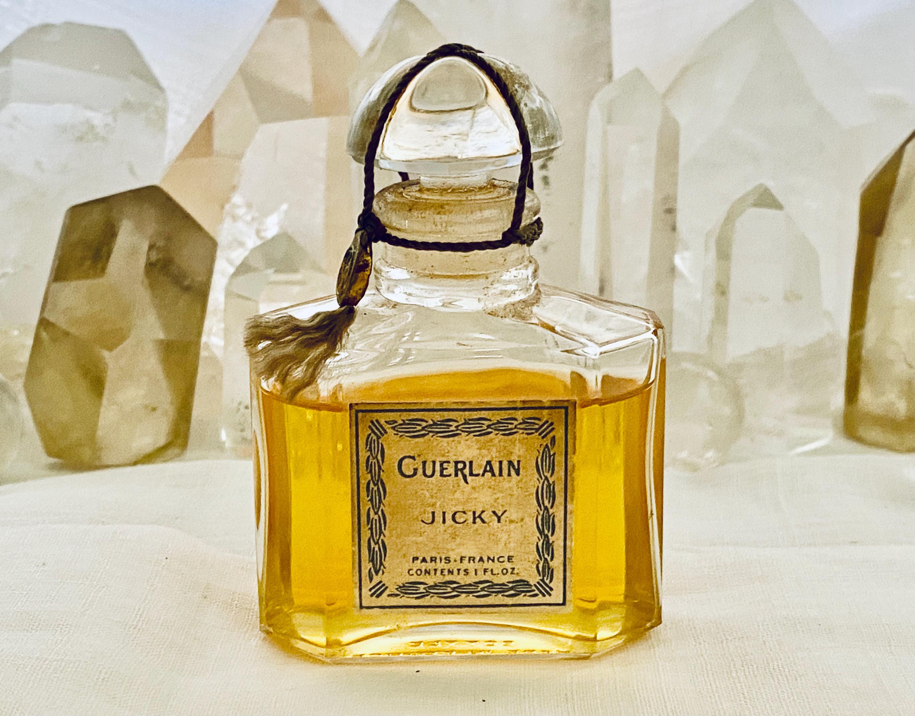 Guerlain, Jicky, 30 Ml. or 1 Oz. Flacon, Parfum Extrait, Pochet Et