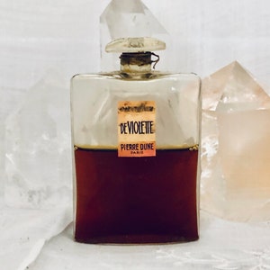 Pierre Dune, Évocation de Violette, &#39;Evocation of Violets&#39;, 50 ml. or 1.69 oz. Flacon, Parfum Extrait, 1936, Paris, France ..