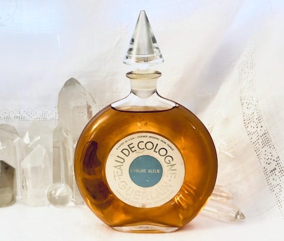 Guerlain, L'Heure Bleue, 'The Blue Hour', 175 ml. or 6. oz. Flacon, Eau de Cologne, Flacon Montre, 1912, 1950, Paris, France ..