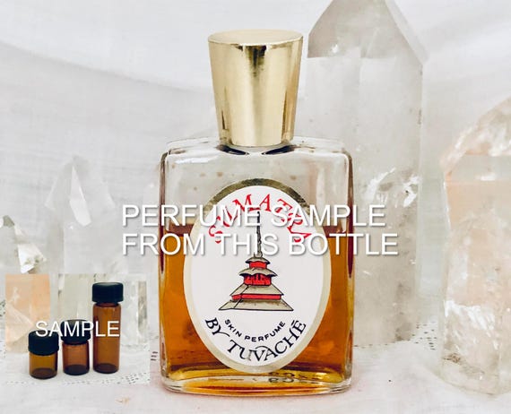 SAMPLE .. Tuvaché, Tuvache, Sumatra Skin Perfume, DECANTED SAMPLE from Flacon, Parfum Extrait, 1942, New York, United States ..
